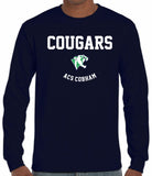 Classic Cougar Head Cotton Long Sleeve T Shirt